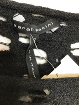 Sarah Pacini Women's Size One Size Black Polyester Alpaca/Merino Wool Sweater