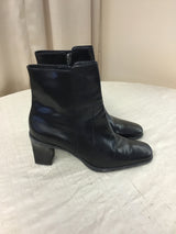 Cole Haan Size 7 Black Leather Short Boots
