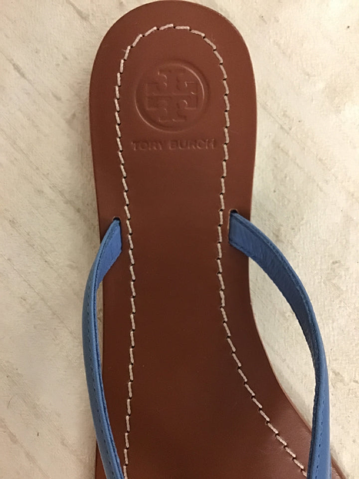 Tory Burch Women's Size 8 Blue Leather Sandals